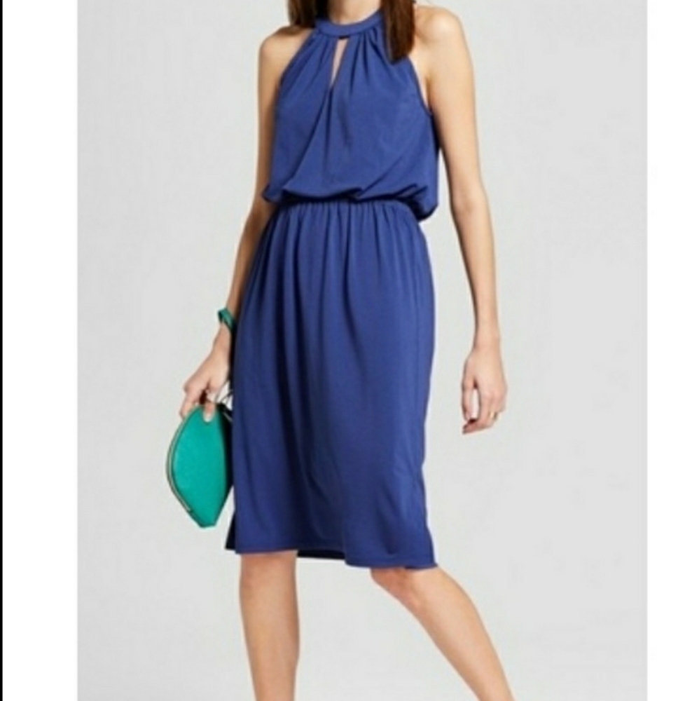 New W/ Tags! Mossimo Sundance Blue Sleeveles Dress